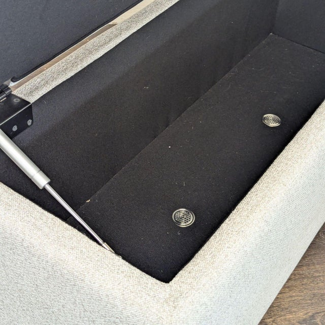 Textile West Elm Mod Storage Bench For Sale - Image 7 of 7