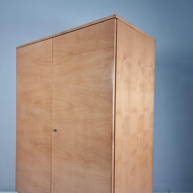 Vintage Wardrobe in Ash, 1970s, in Very Good conditions. Designed 1970 to 1979