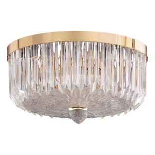 21st Century Murano Quadriedri Graniglia Flush Mount by Fabio LTD For Sale