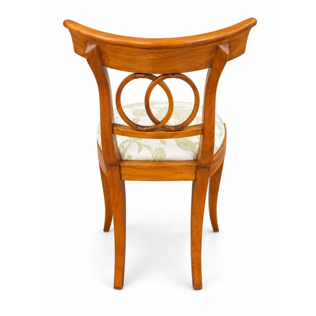 Italian 1920 Italian Fruit Wood Ladies Vanity Chair For Sale - Image 3 of 16