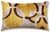 "This luxury silk velvet ikat lumbar pillow features a rich composition of mustard yellow layered with soft cream and deep...
