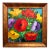 Vintage Signed Expressionist Floral Still Life Oil Painting in Gilt Wood Frame, Circa 1980s For Sale