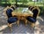 1980 Italian Artisan Baroque Gold Beech Dining Set-7 Pc For Sale - Image 11 of 18