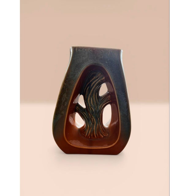 Mid-Century Modern 1930s Vallauris French Open Work Sculptured Vase For Sale - Image 3 of 5