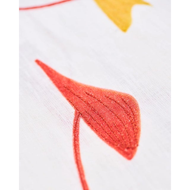 Modern Misette Mobile Linen Tablecloth in Multicolor For Sale - Image 3 of 6