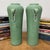 Celadon Ceramic Vases with Elegant Ring Handles - A Pair For Sale In New York - Image 6 of 8