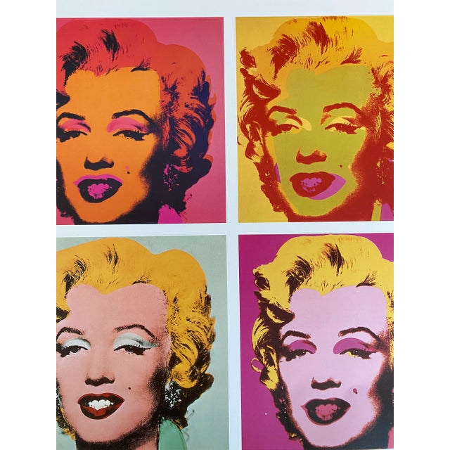 1990s 1993 Andy Warhol Foundation "Four Marilyns - 1964/1967" Pop Art Lithograph Print For Sale - Image 5 of 11