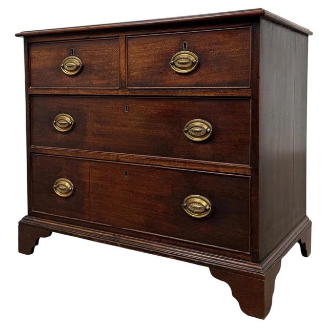Antique English Georgian Chest of Drawers, 1700s For Sale - Image 4 of 12