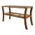 Vintage Pencil Reed and Glass Console Table For Sale