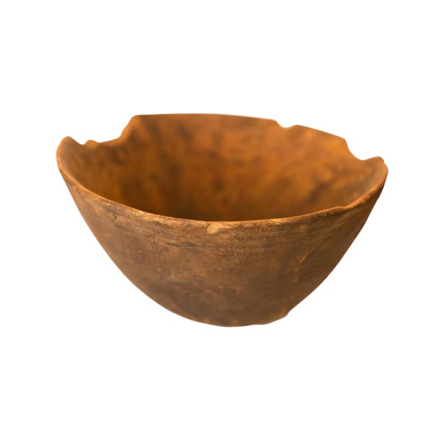 Vintage African Wooden Bowl For Sale