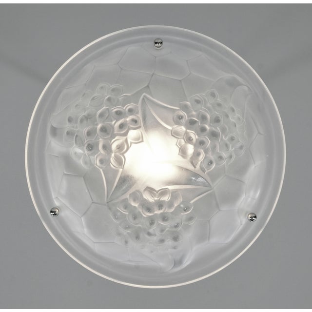 1920s French Art Deco Pendant Light by Degue 1930 France - 4 Available For Sale - Image 5 of 12