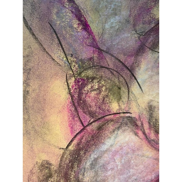 Gilbert Pauli, Future Mother, Pastel on Paper, 1990 For Sale - Image 4 of 10