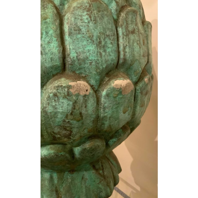 Pair of Verde Pineapple Garden Finials For Sale - Image 12 of 12