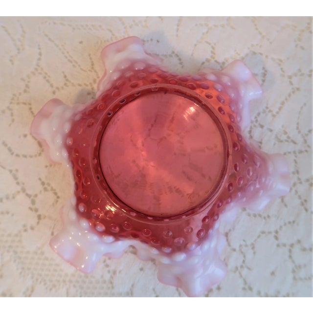 FENTON OLD サムプリント&アンベリーナカレーガラス フリルエッジ Fenton Amber Ruffle Edge Thumbprint Glass Bowl Vintage - Etsy