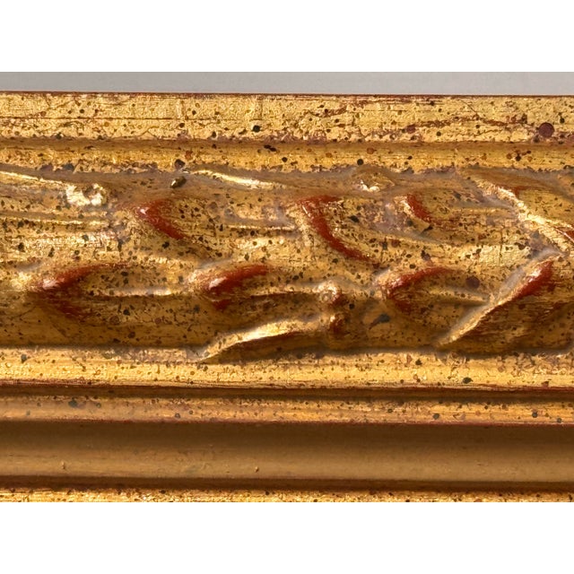 Wood Bespoke Giltwood Beveled Floor Mirror For Sale - Image 7 of 12