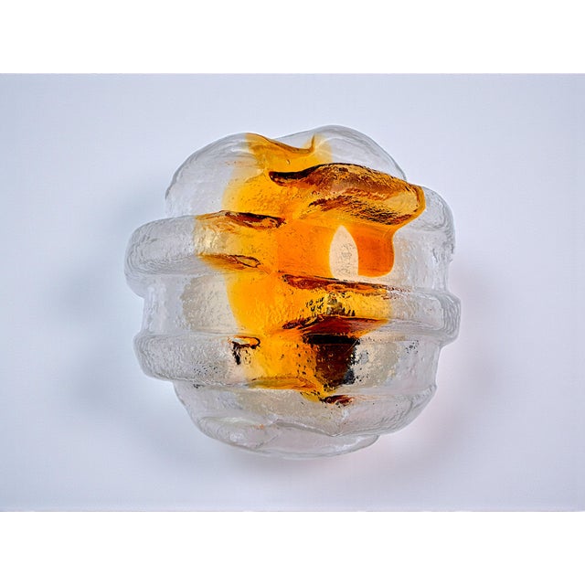 1970s Murano Glass Mountain Ceiling Lamp from Mazzega, 1970s For Sale - Image 5 of 6