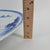 Blue Vintage Japanese Imari Style 18" Charger - Blue & White Sansui Scenery With Stand For Sale - Image 8 of 10