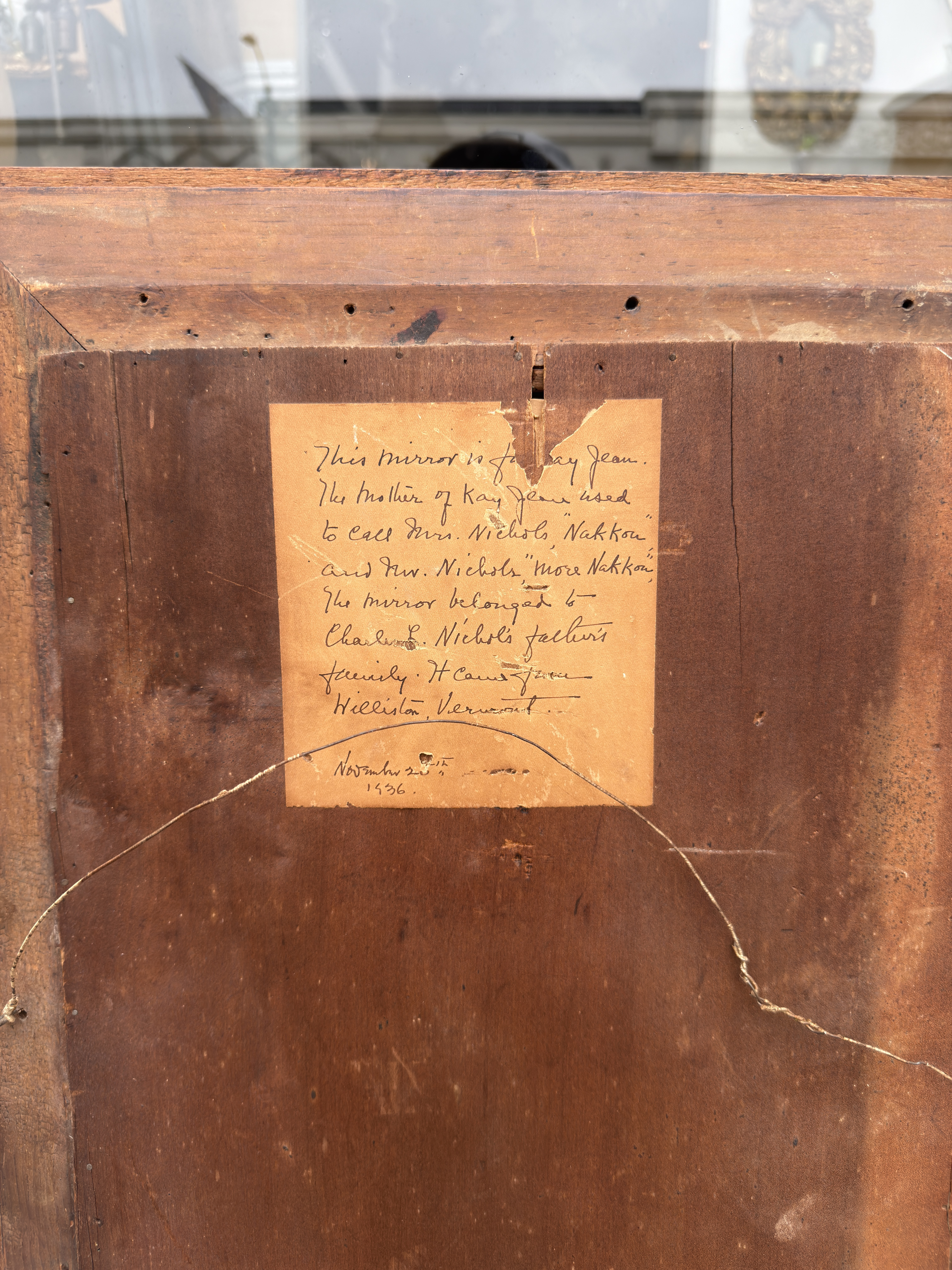 Antique American Empire Petite Mirror For Sale In Los Angeles - Image 6 of 6