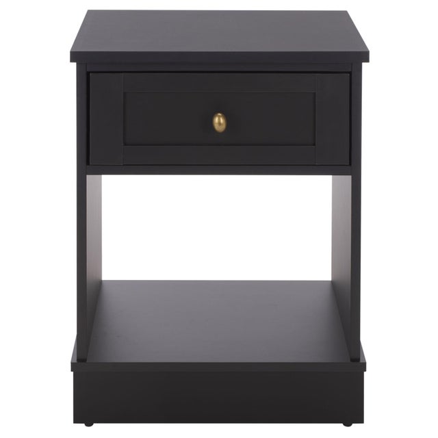 Shafa Side Table in Black / Brass For Sale - Image 10 of 10