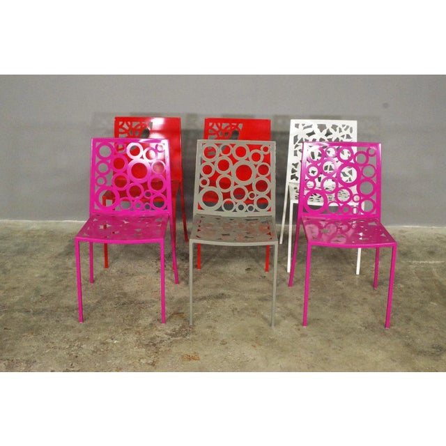 Iron Papeete Chairs, 1970s, Set of 6 For Sale - Image 3 of 18