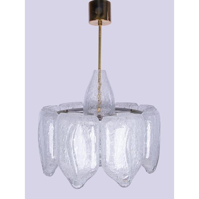 Metal Murano Glass Pendant from Doria, Germany, 1960 For Sale - Image 7 of 16