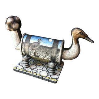 Vintage Jason Walker "Pintail" Ceramic Sculpture Unique For Sale