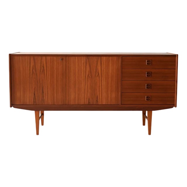 Vintage Scandinavian Teak Sideboard, 1950s For Sale