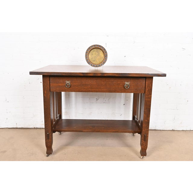 Louis Comfort Tiffany Furnaces Bronze Doré and Enamel Plate For Sale - Image 9 of 10