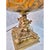 Metal Hollywood Regency Dopamine Decor Table Lamp Gold Art Glass Cherub Base Crystal Prisms For Sale - Image 7 of 8