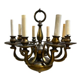 1900’s Caldwell Colonial Style Chandelier 8 Lights For Sale