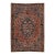 Room-Sized Antique Persian Heriz Rug in Red Wool Featuring a Medalllion Motif For Sale