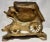Awesome Antique Cast Metal Door Stop with a wonderful “Old Western” Stagecoach Theme- Original Paint, Marked C co 1930...