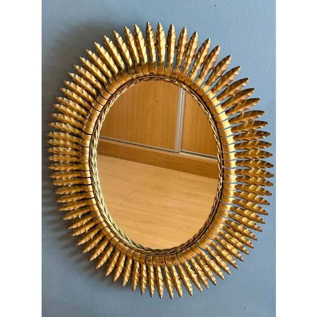 Ray of Light Mirror, Italy, 1950s For Sale - Image 4 of 4