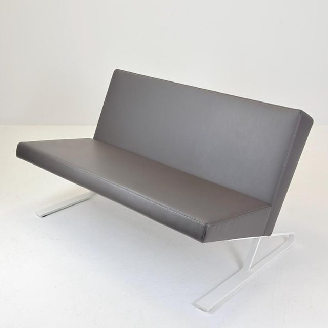 Contemporary Mid-Century Satyr Compact Leather Sofa, Germany, 2000s For Sale - Image 3 of 18