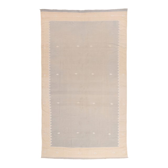 Vintage Indian Dhurrie Rug, 08'02 X 14'02 For Sale