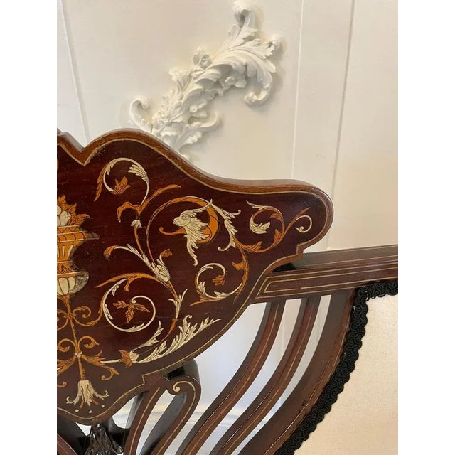 Wood Victorian Sofa in Mahogany, 1880s For Sale - Image 7 of 11