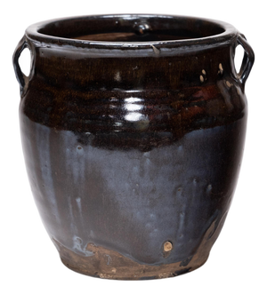 Chinese Drip Glazed Kitchen Jar, C. 1900