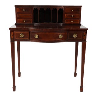 Baker Furniture Mahogany Writing Table For Sale