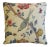 Custom-tailored pillow in English Titley & Marr cotton fabric called "Paradiso" depicting a wonderful botanical & bird...