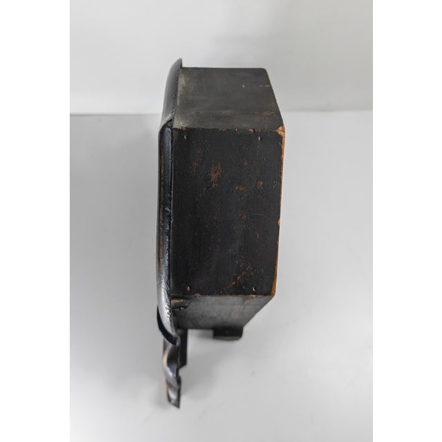 19th Century American Victorian Gothic Revival Iron Faced Mantle Clock For Sale - Image 16 of 17