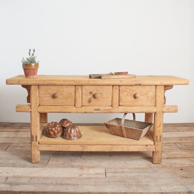 Rustic Console Table in Wood For Sale - Image 18 of 18
