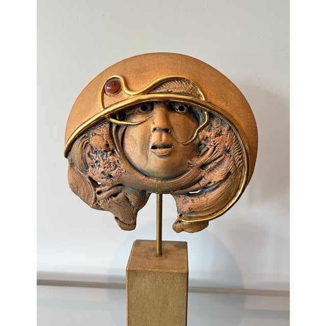 1970s Terracotta sculpture signed Jean-Claude Vanhaecke For Sale - Image 4 of 10