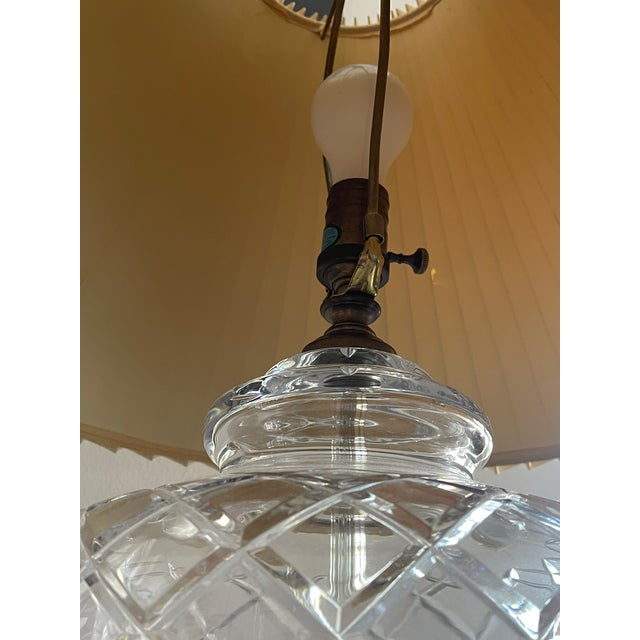 1970s 1970s Bleikristall Lead Crystal Lamp For Sale - Image 5 of 13