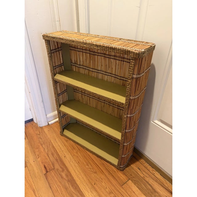 Add natural warmth and timeless style to your home with this **Vintage Mid-Century Modern Bamboo Shelf**. Featuring a...