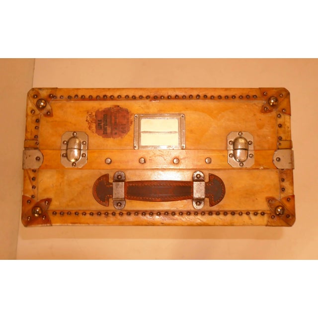 Leather Travel Trunk, France, 1930s For Sale - Image 3 of 10