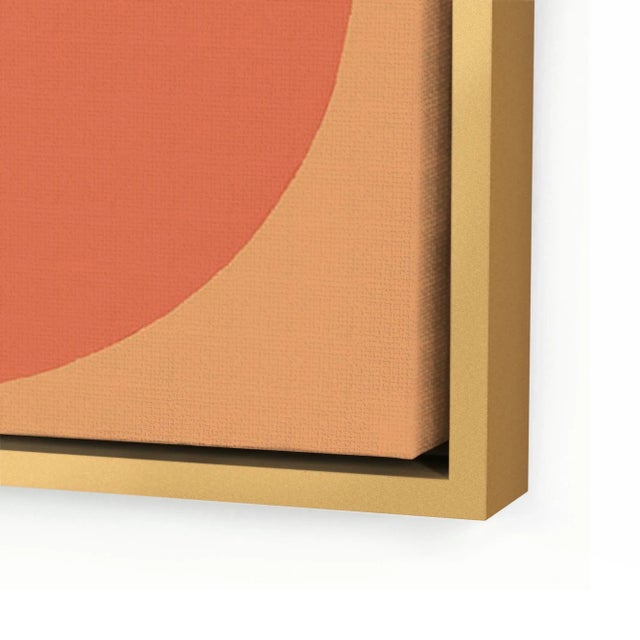 DESCRIPTION: Modern Warm Forevers, Set of 4 by Stephanie Henderson in Gold Frame, Small Art Prints on Canvas...