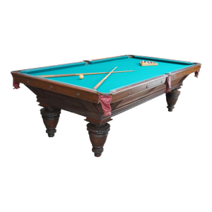 Antique 1890s Brunswick Balke Collender Jacobean Oak Union League Pool Table