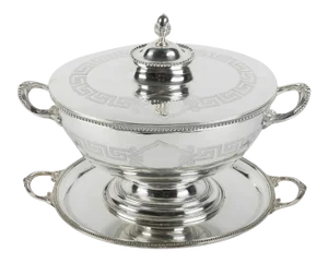 Old English Sheffield Silver Plated / Copper Covered Tureen