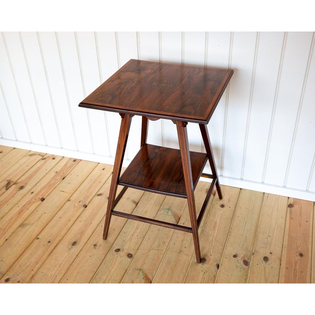 Antique Early 20th Century Edwardian Rosewood Side Table, 1900s For Sale - Image 11 of 18