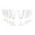 1910s Fostoria “Lotus” Etched Optic Water Glasses - Set of 8 For Sale